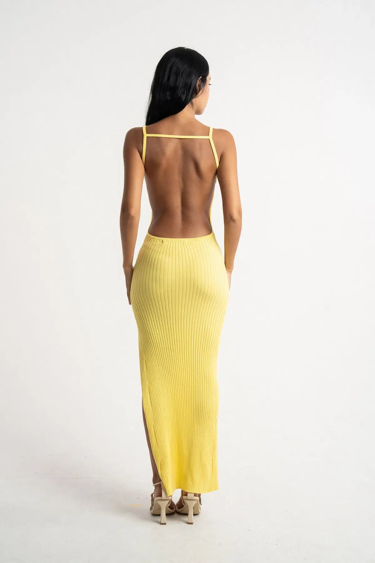 Isabelle Quinn Millie Maxi Dress Yellow Size 10 photo 3
