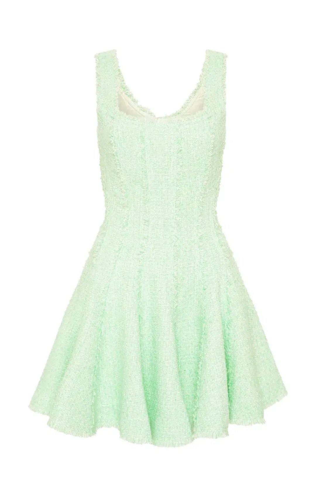 Aje Anais Boucle Mini Dress Mint Size 8 / S photo 4