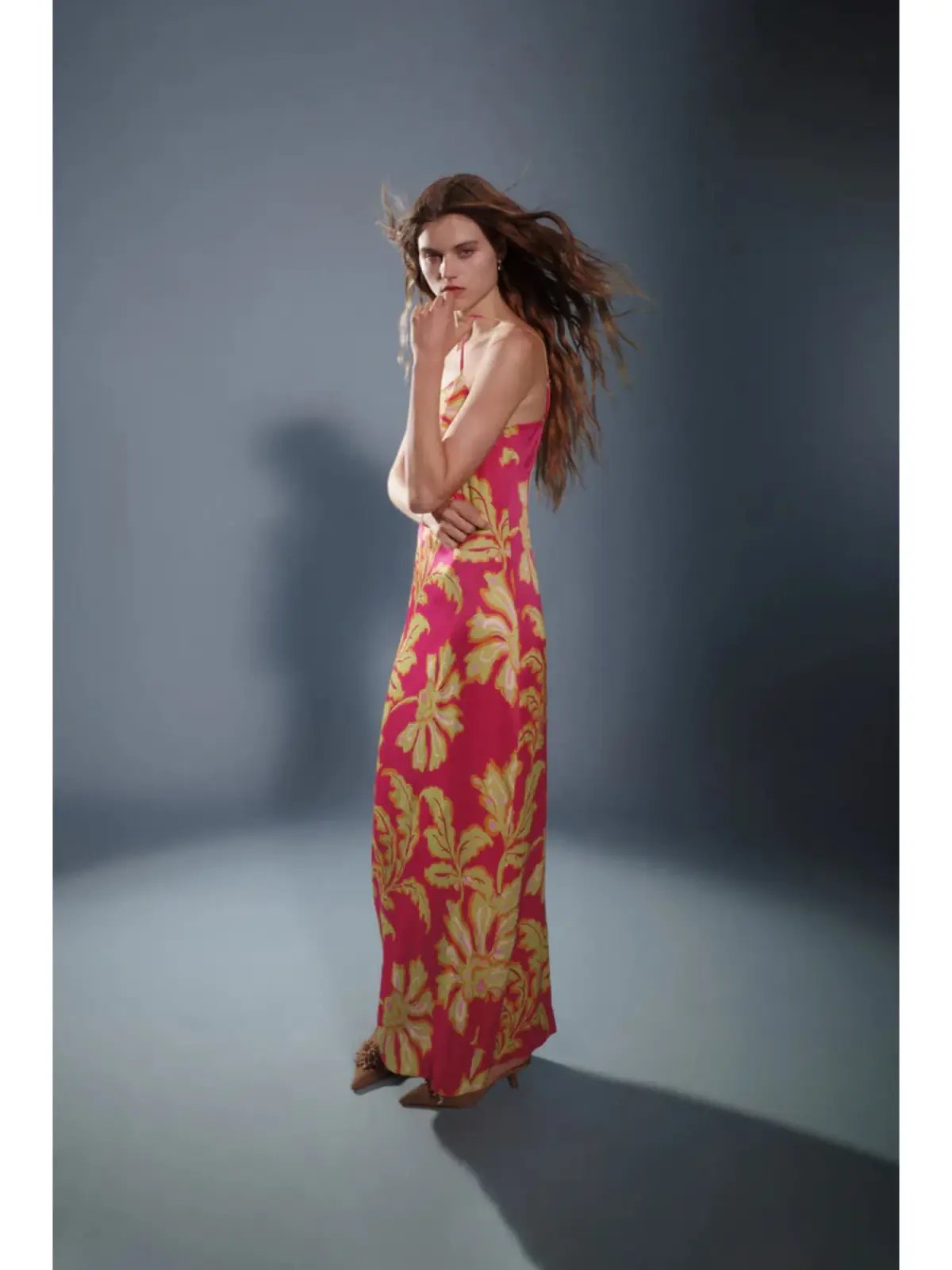 Hansen & Gretel Alchemy Dress in Fuschia Fern Print Size Small / AU 8 photo 3
