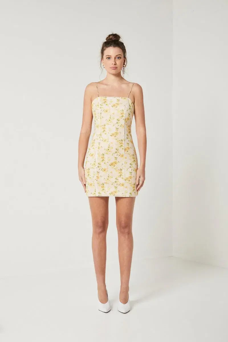 Elliatt Wattle Dress Yellow Size M/10 photo 2