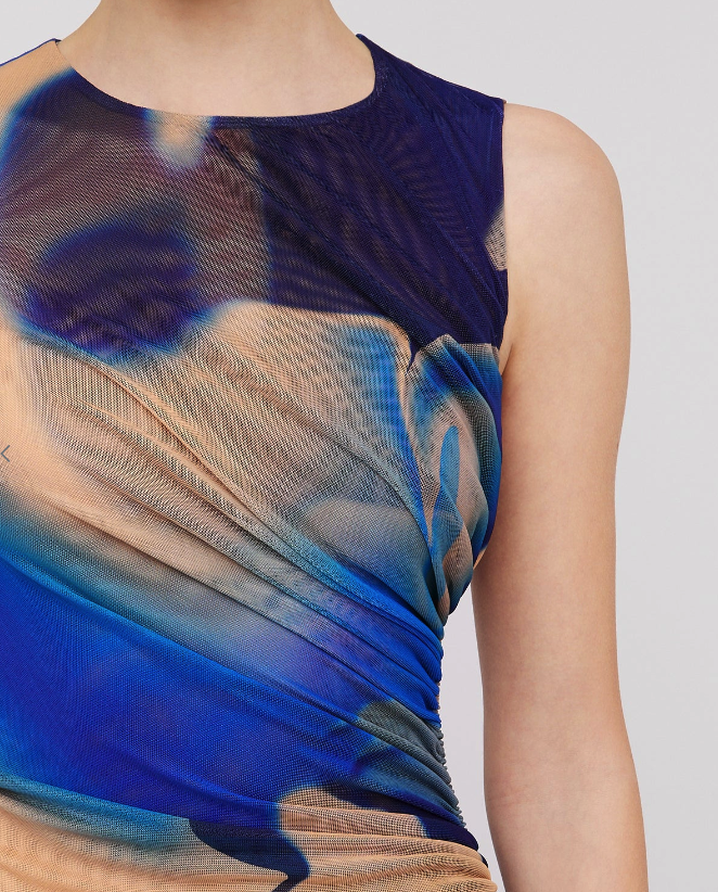 Scanlan Theodore Scanlan and Theodore Watercolour Dress Blue photo 2