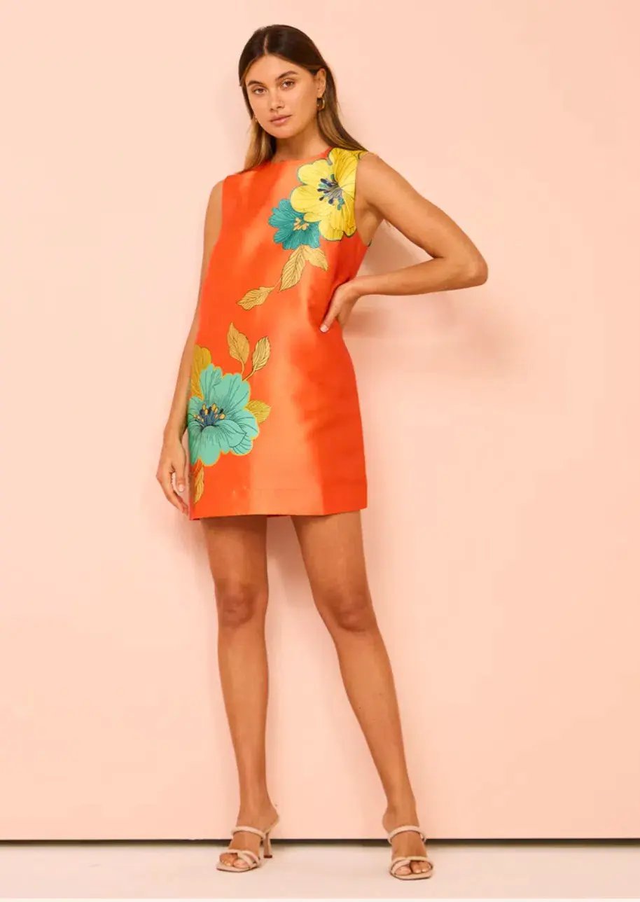 Alemais Piato Mini Dress Floral Size 10 photo 4