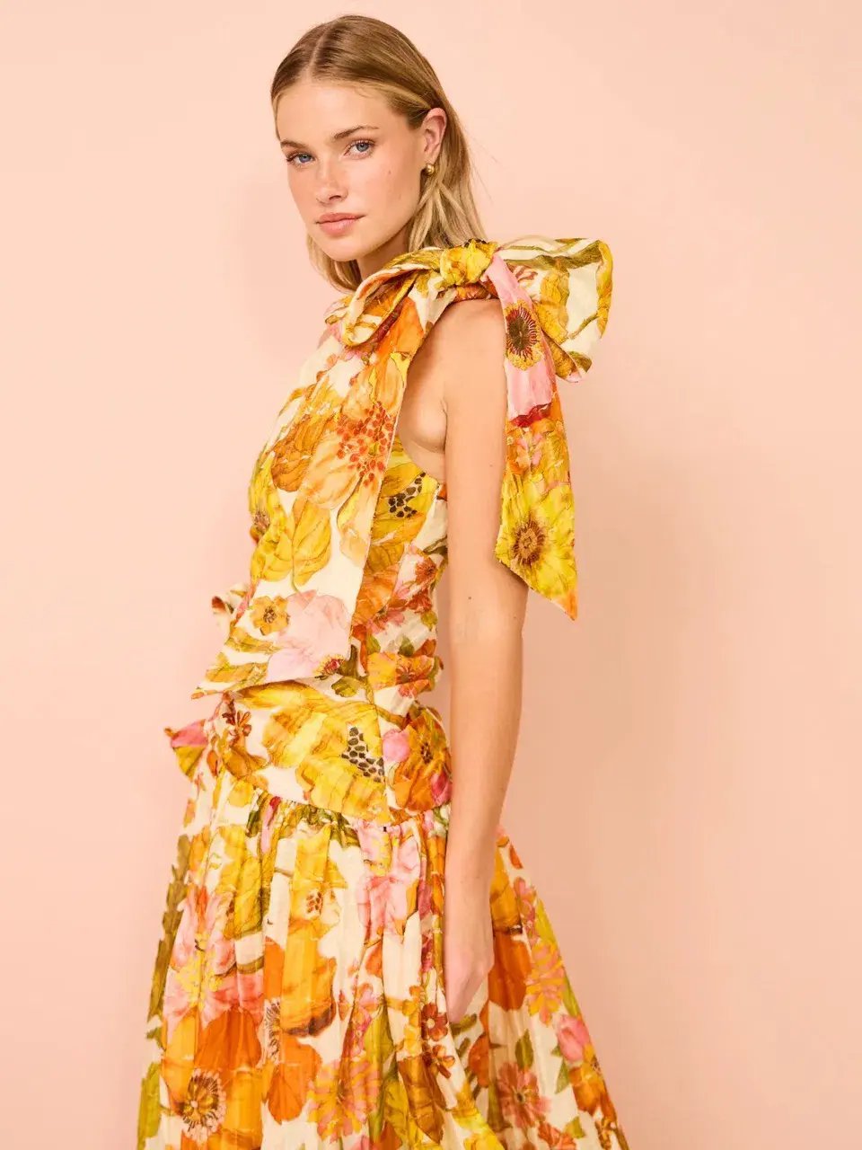 Alemais Silas One Shoulder Maxi Gown Multi Size 10 photo 6