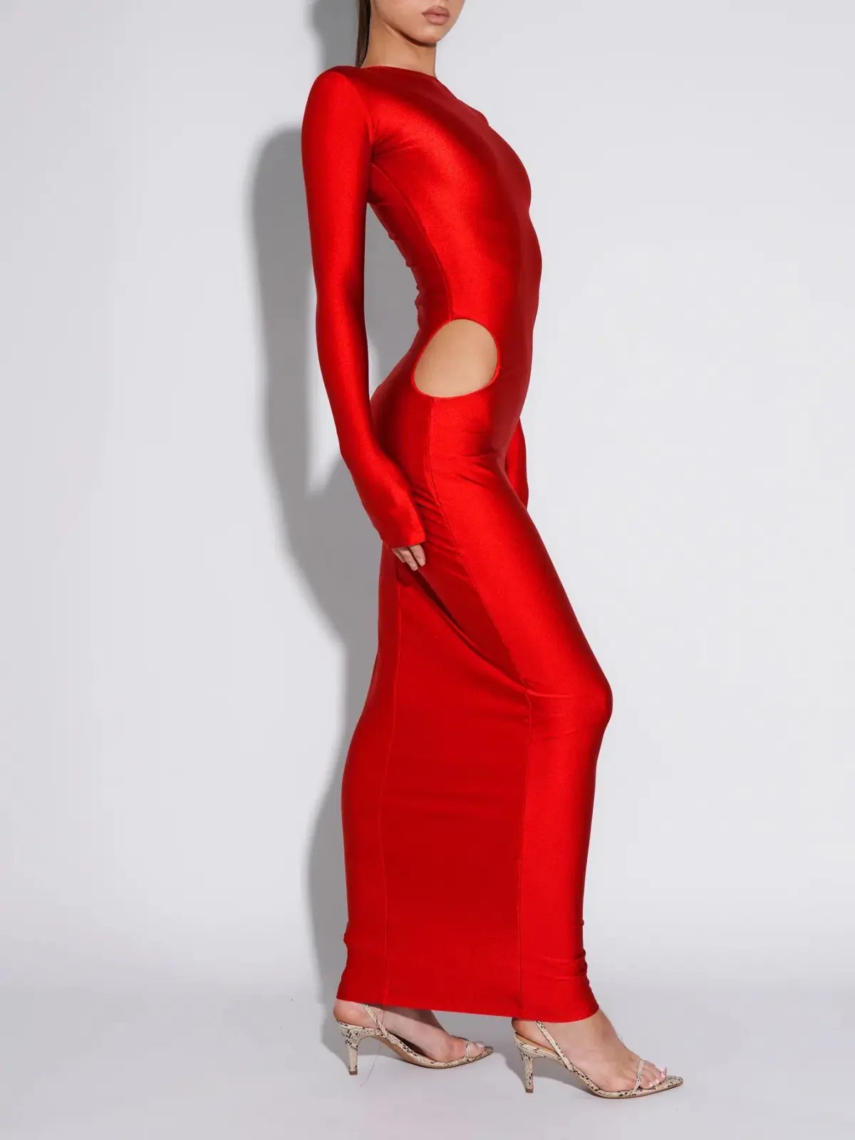 Effie  Kats Meika Dress Cherry Red  Size M / AU 10 photo 3