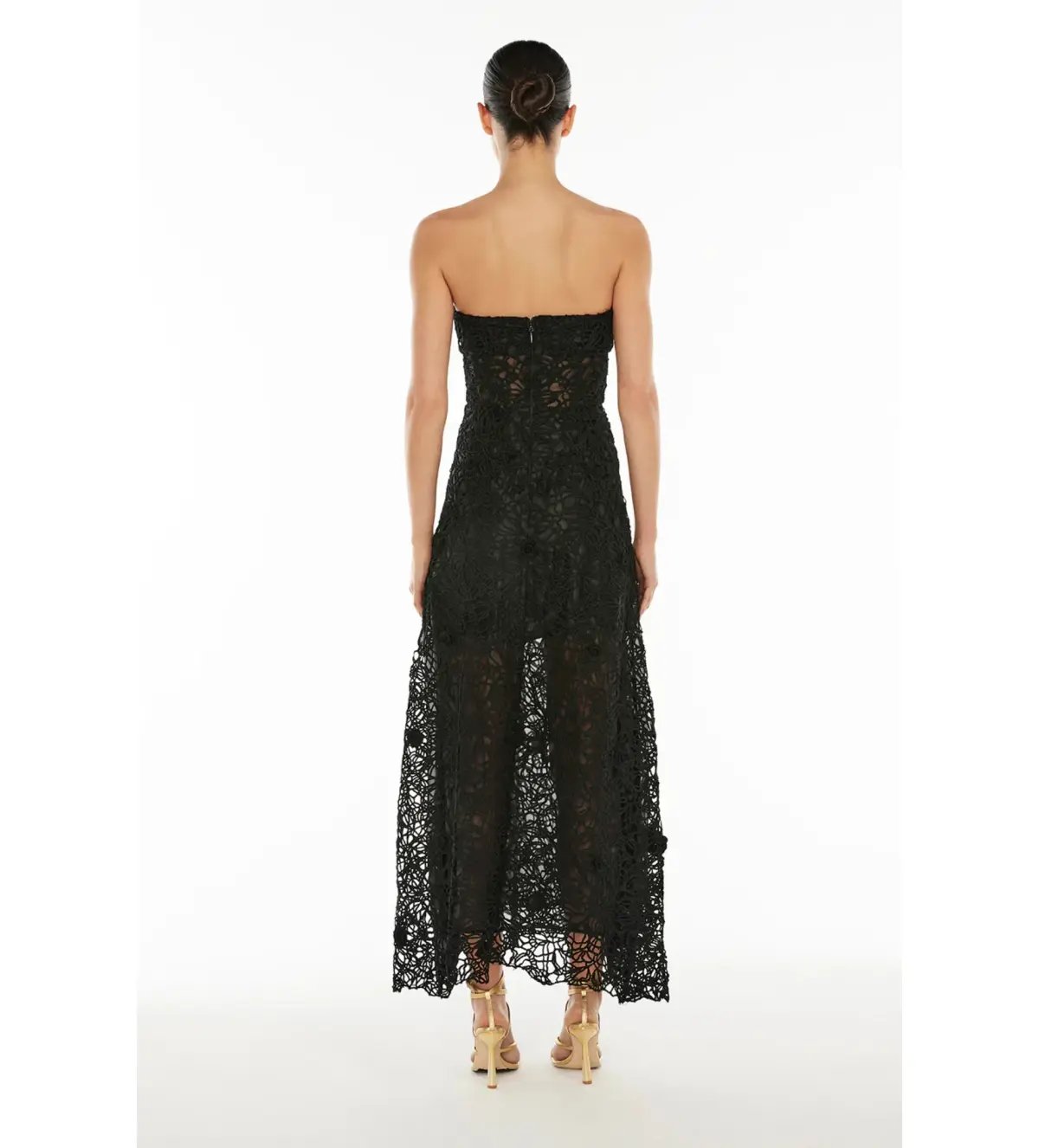 Manning Cartell Tea Ceremony Maxi Dress Black Size 10 photo 3