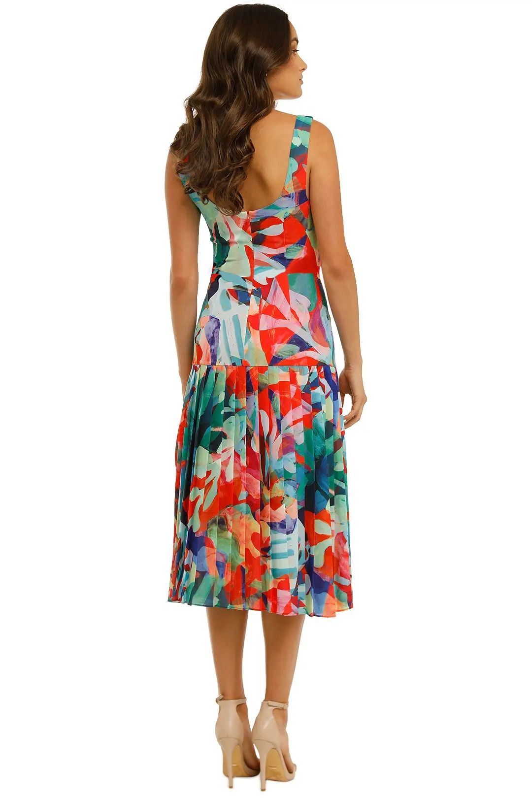 Miami Nights Midi Dress - Miami Print photo 3