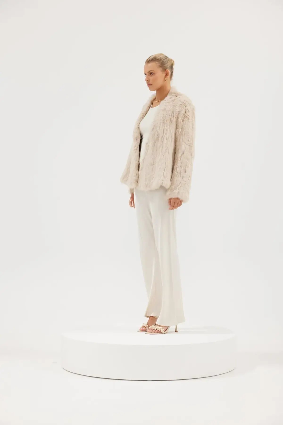 Bubish Valencia Jacket in Oatmeal Size 12 photo 4