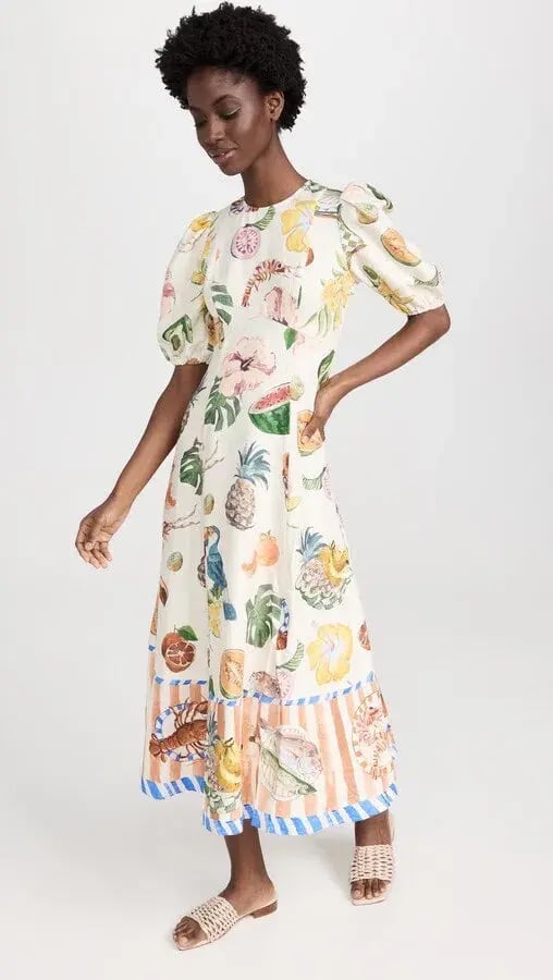 Alemais Theo Midi Dress Multi Size 12 AU photo 19
