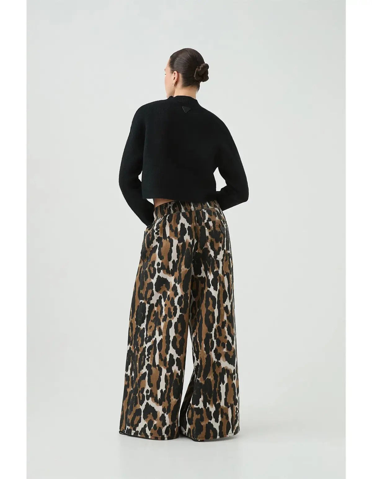 Aje Sienna Denim Jeans Animal Print photo 3