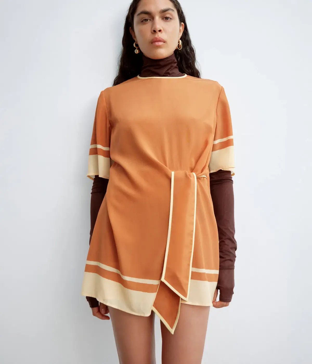 Sir the Label Soma Mini Dress Orange Size 10 photo 3
