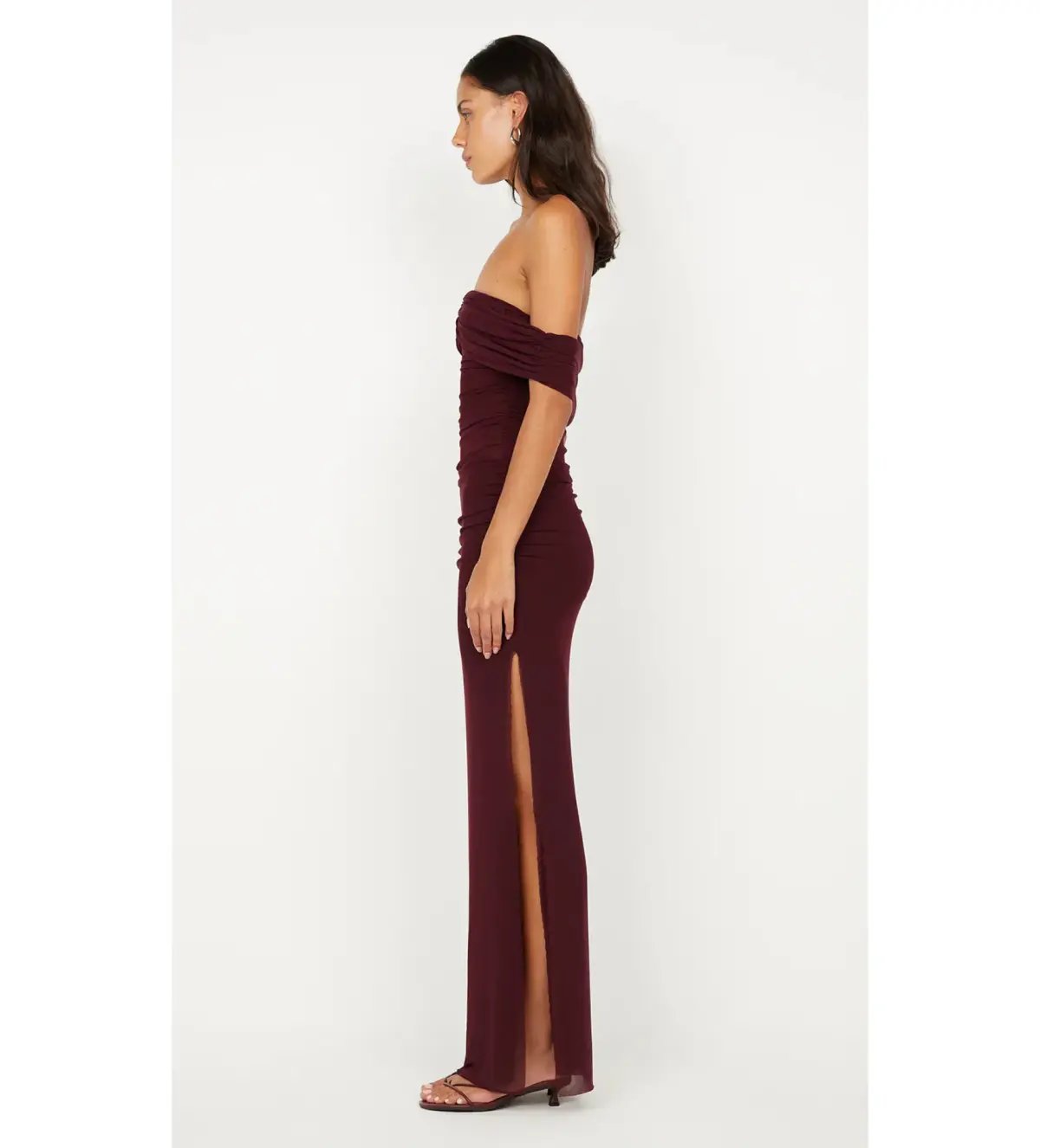 Bec and Bridge Poppy Gathered Maxi Dress in Plum Size S / AU 8 photo 4