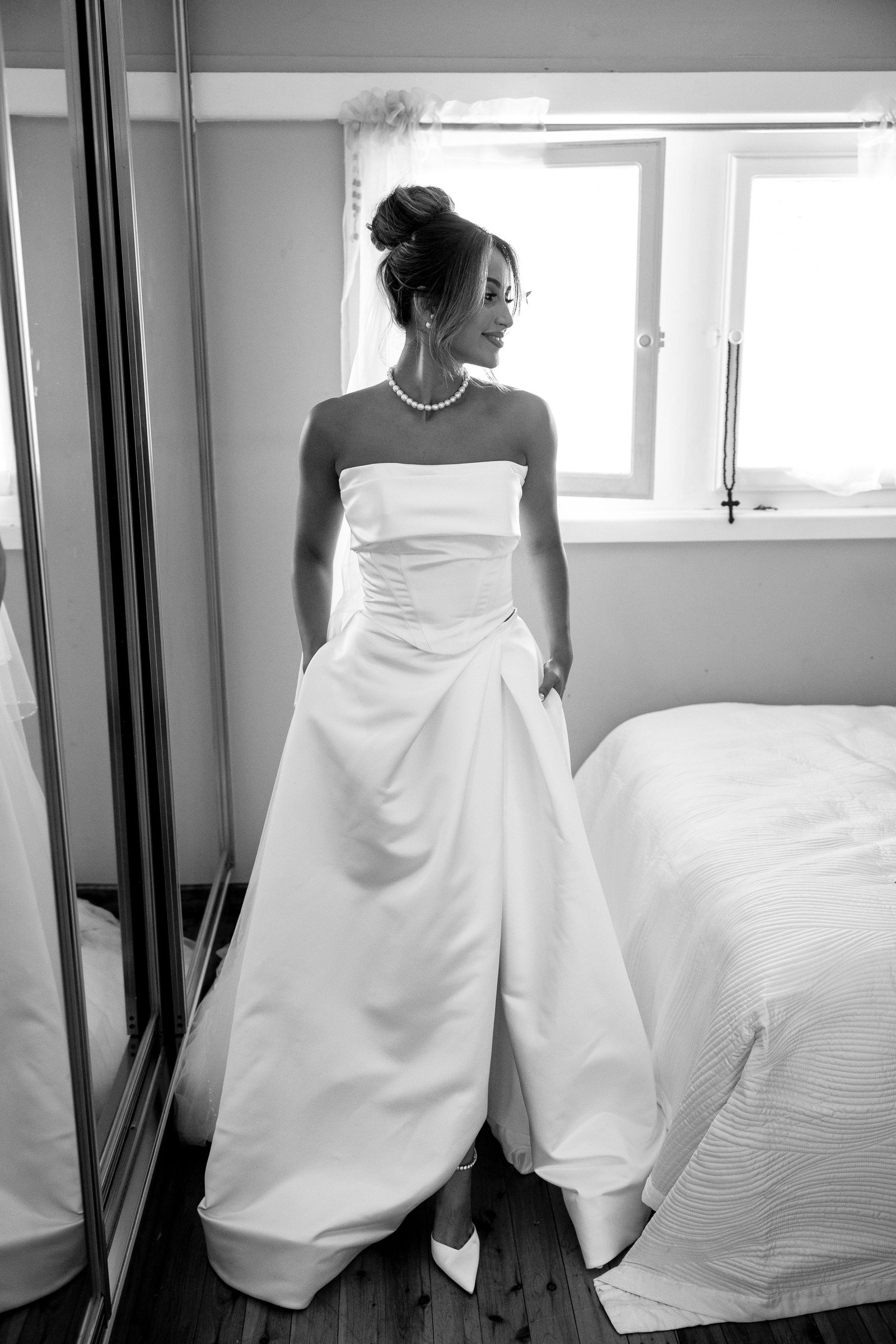 SOURIS BRIDAL GOWN WHITE photo 12