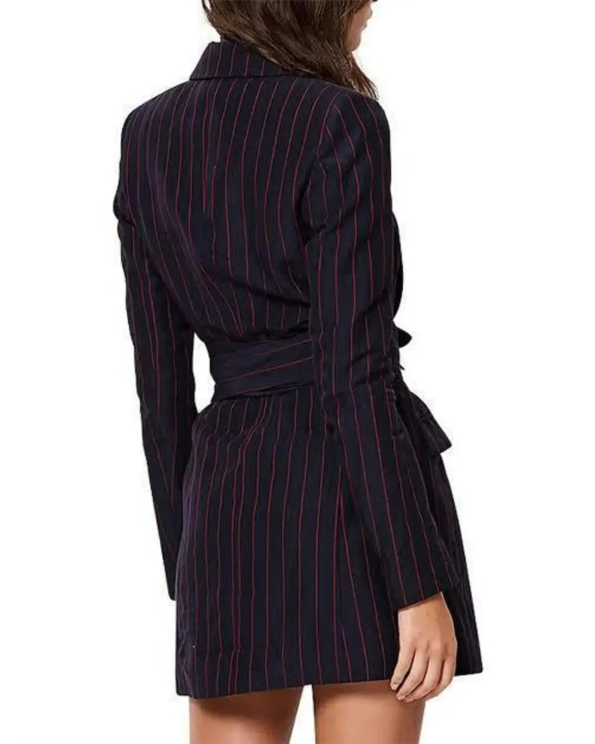 Bec & Bridge Mia Wrap Blazer Dress Blue Size AU 6 photo 4