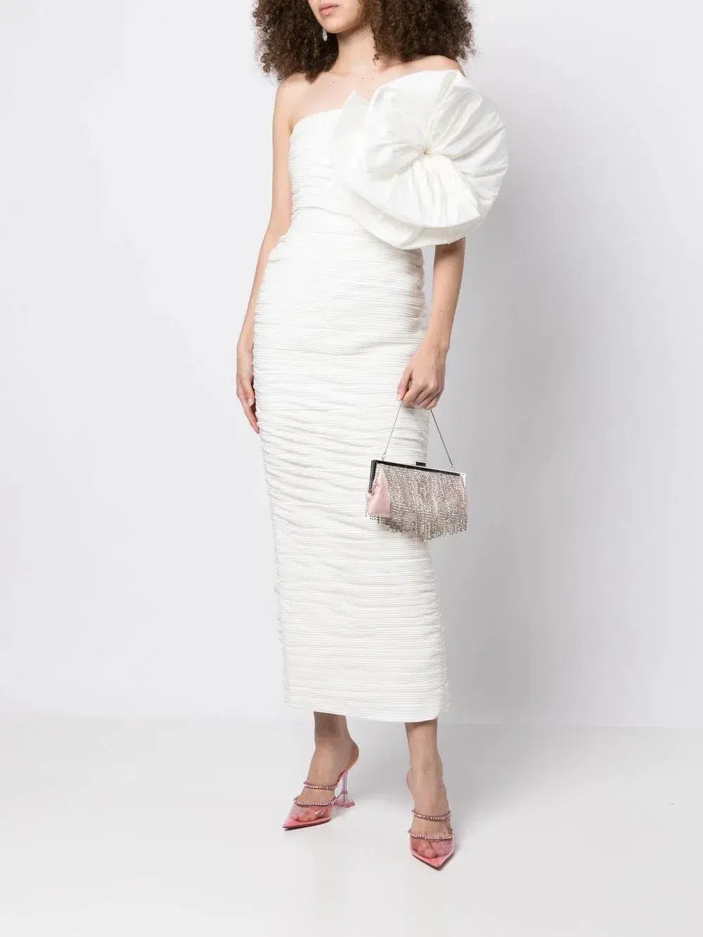 Rachel Gilbert Evana Midi Dress Ivory Coconut Size 0 / AU 6 photo 2