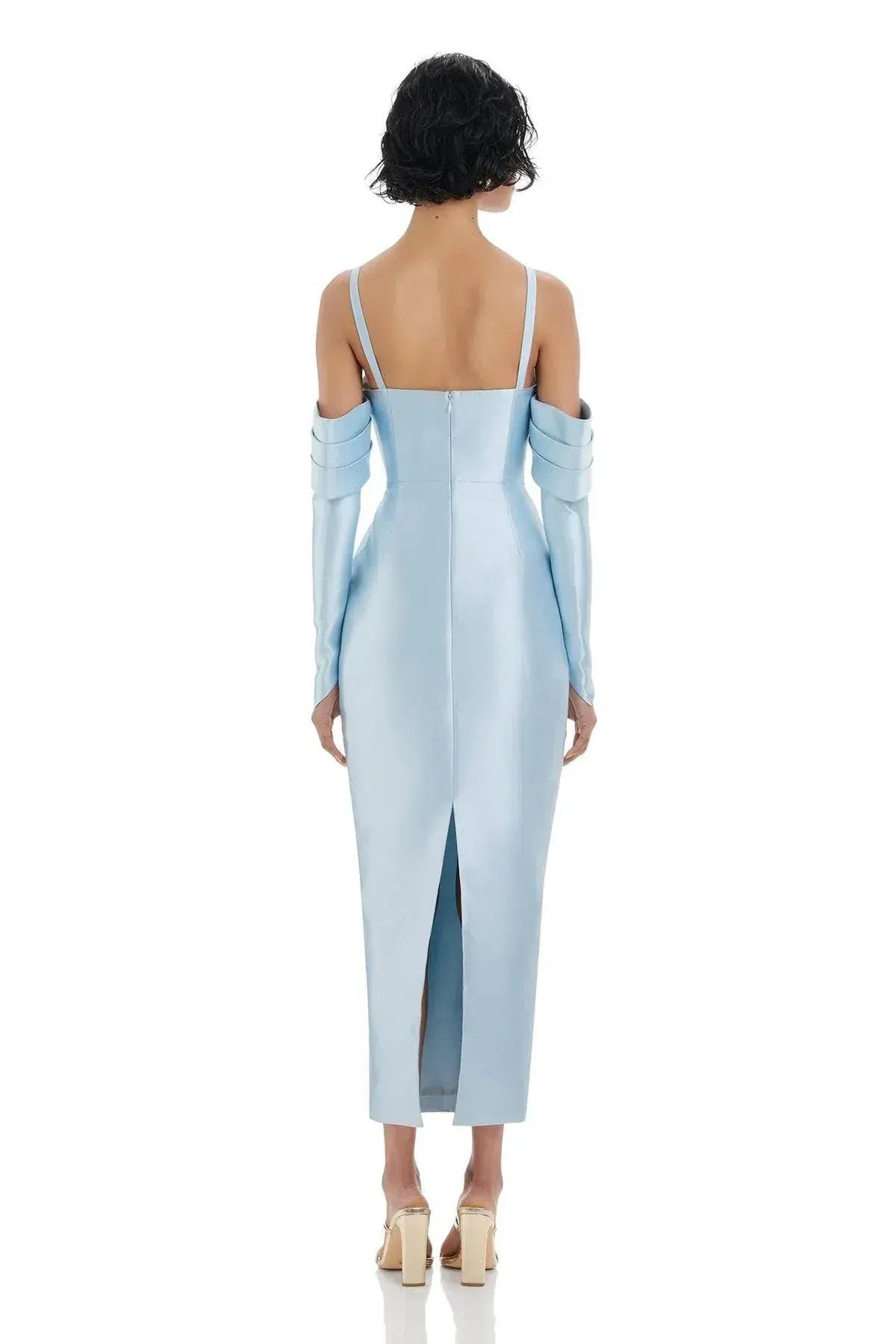 Eliya the Label Annalise Midi Dress Blue Size 10 photo 3