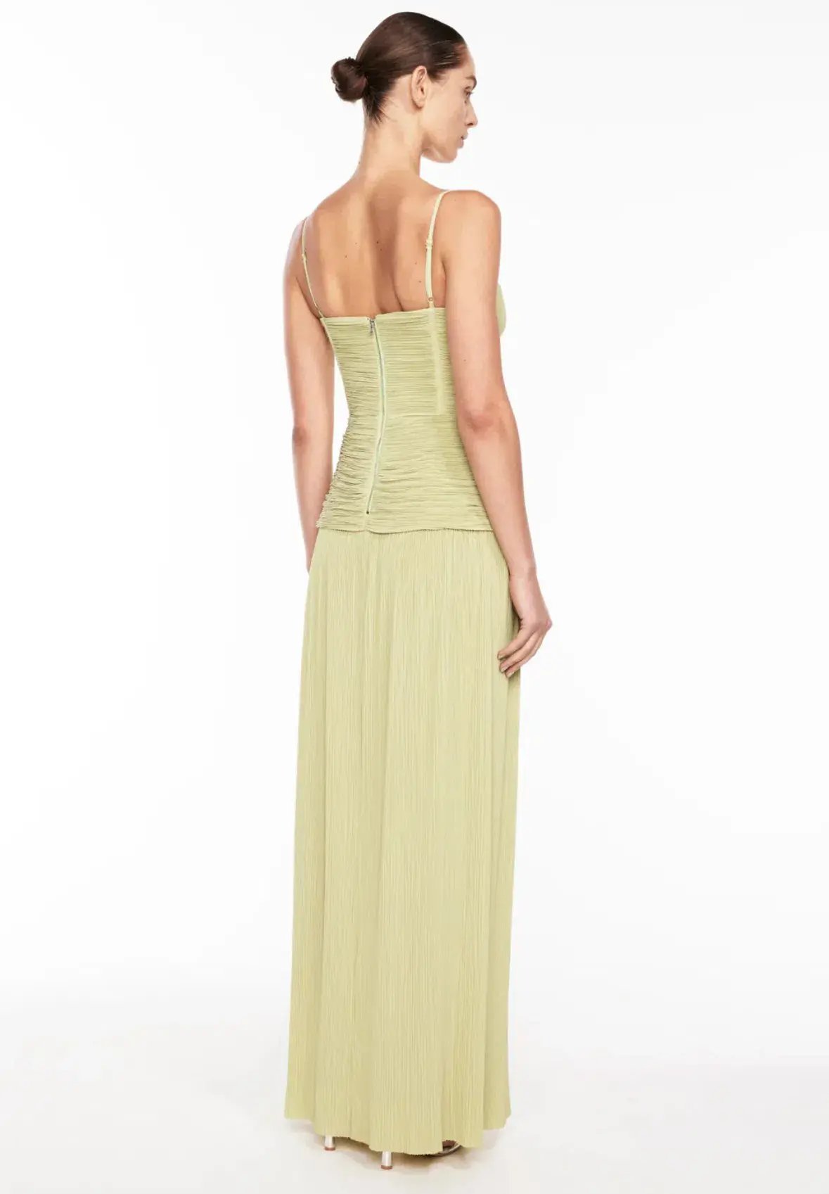 Manning Cartell Double Time Pleat Dress Pistachio Size 8 photo 3