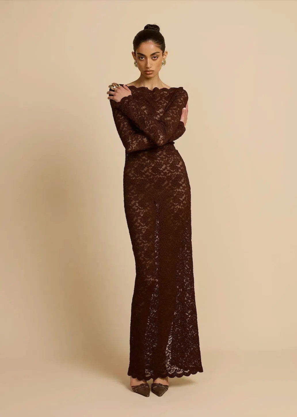 Arcina Ori Monet Maxi Dress Brown Size S / AU 8 photo 6
