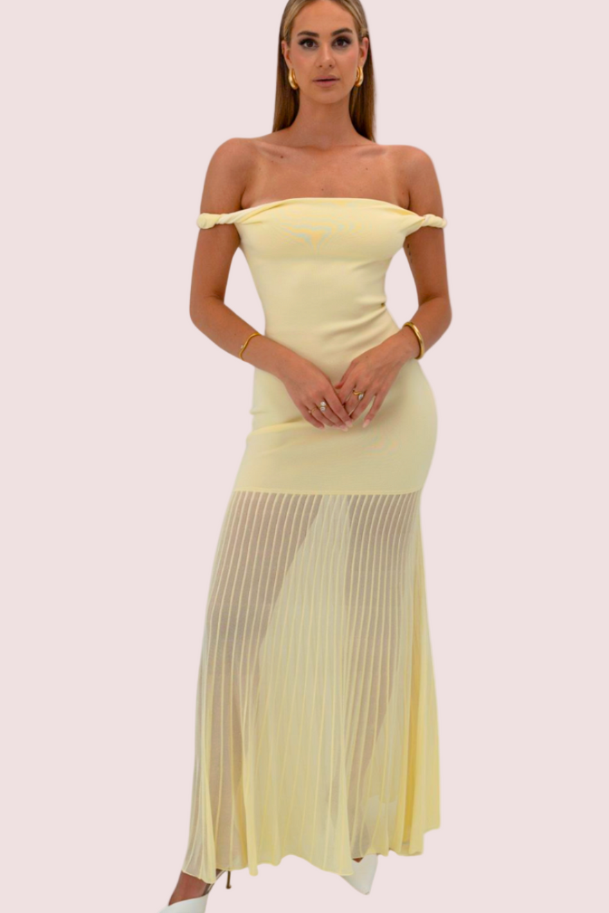 Sir The Label Ella Off Shoulder Twist Dress photo 3