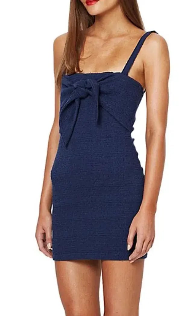 Bec & Bridge Under Eave Mini Dress in Blue Size 8 photo 2