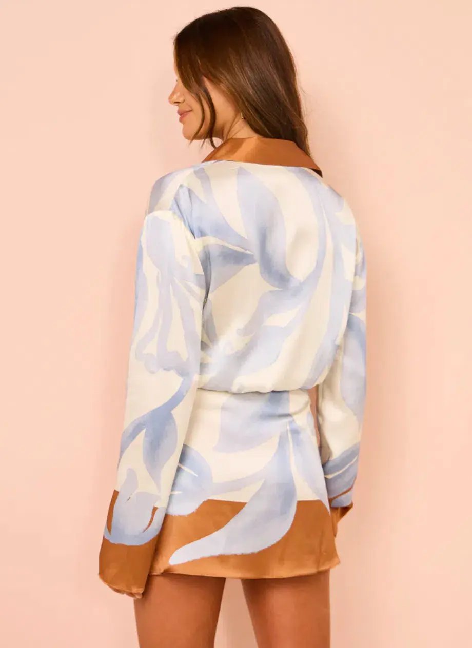 Sir the Label Sorrento Shirt Dress Scarpia Print Size 12 photo 5