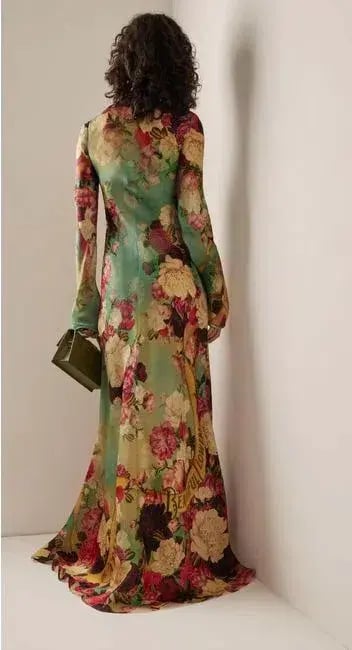 Zimmermann Wonderland Bias Slip Dress Floral Size 2 / AU 12 photo 2