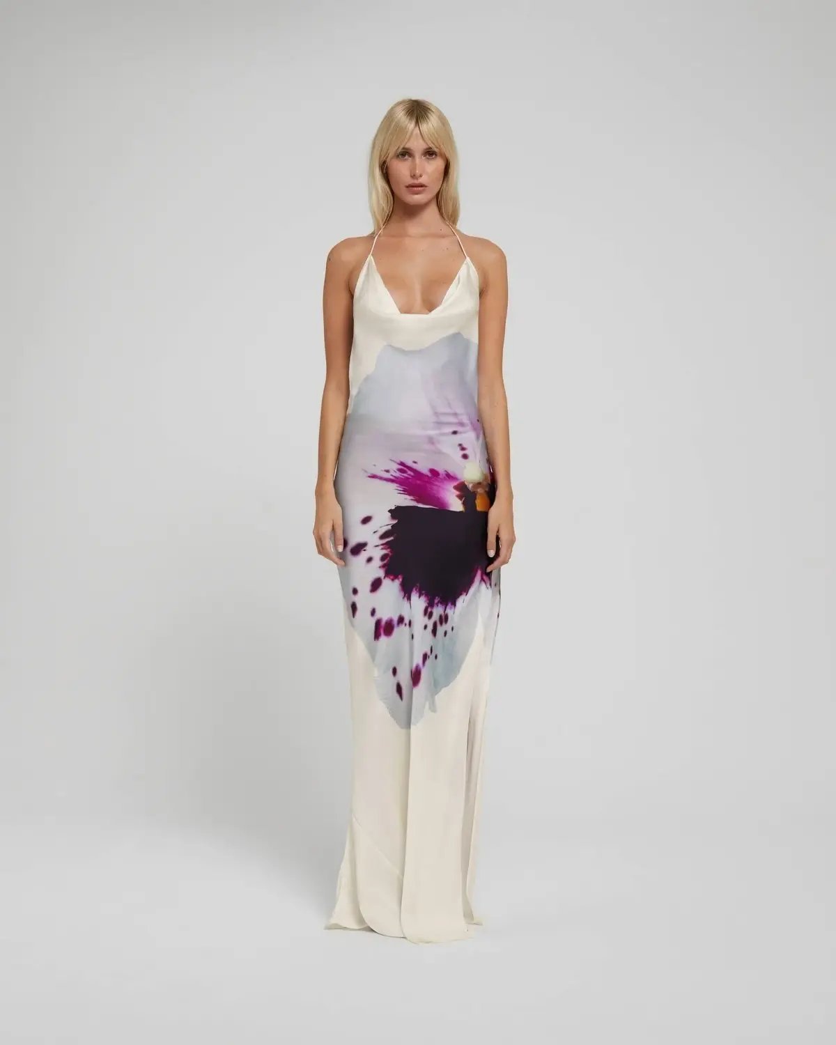 Rat & Boa Angelina Maxi Dress Iris Print Size XS / AU 6 photo 3