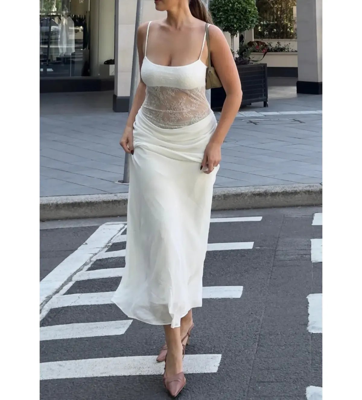Benni Gabriel Maxi Dress White Size AU 6 photo 6