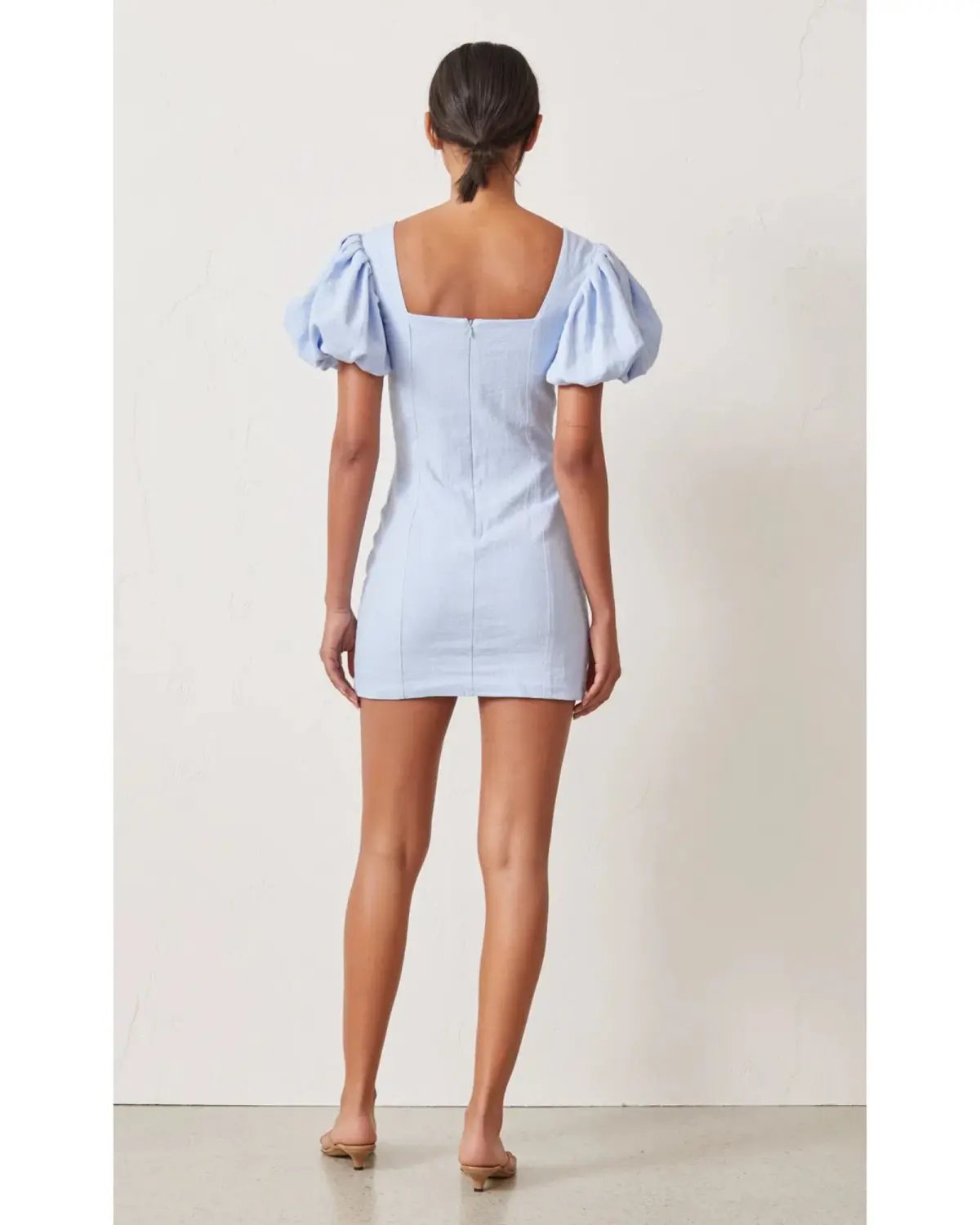 Bec & Bridge Anika Mini Dress in Sky Blue Size AU 6 photo 2