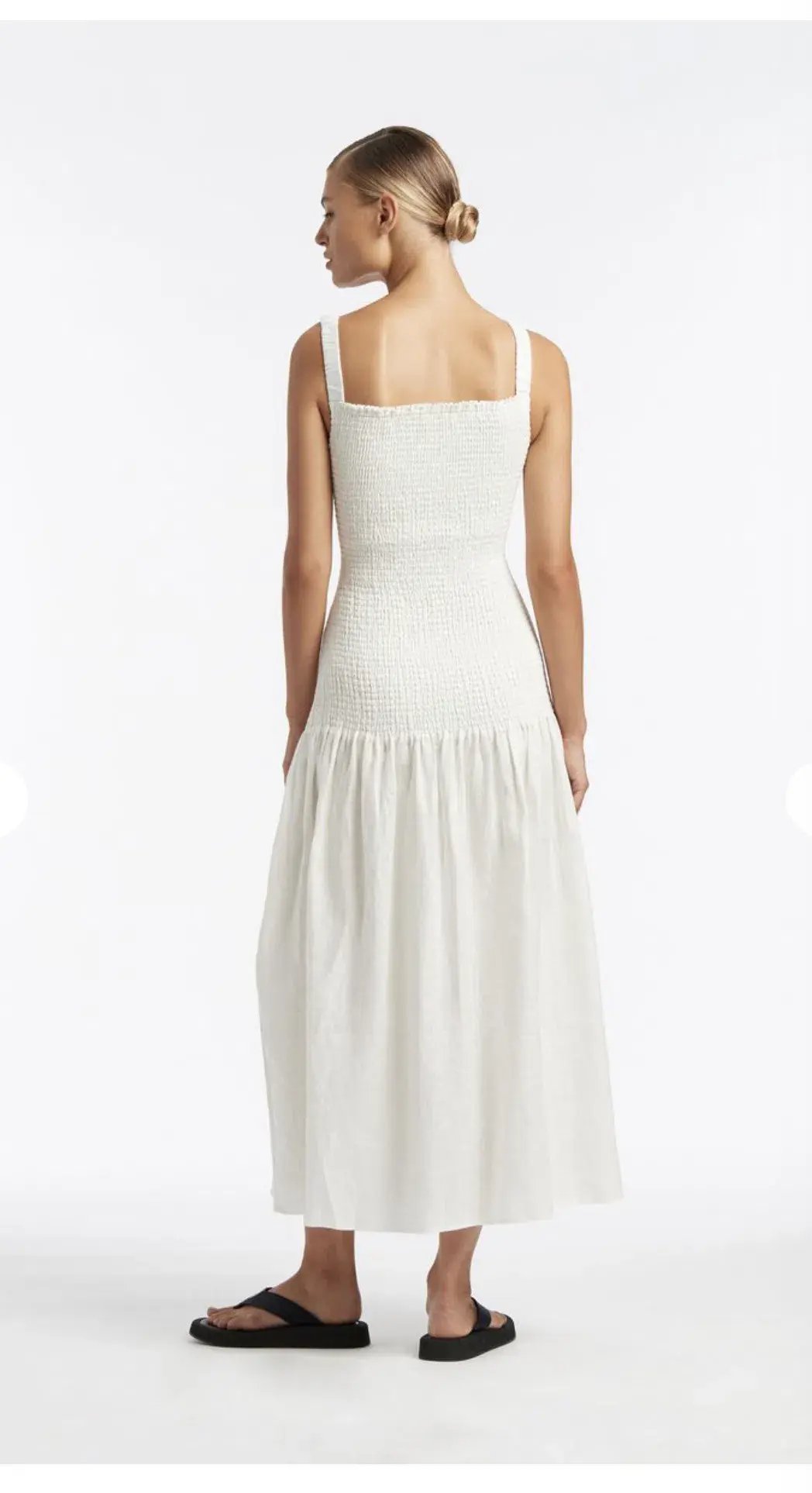 Sir The Label Madelyn Reversible Dress Midi White | AU 8 photo 3
