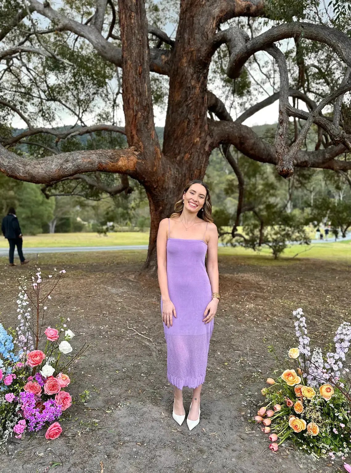 Kookai Marrakesh Knit Midi Dress Lilac Size 8 photo 3