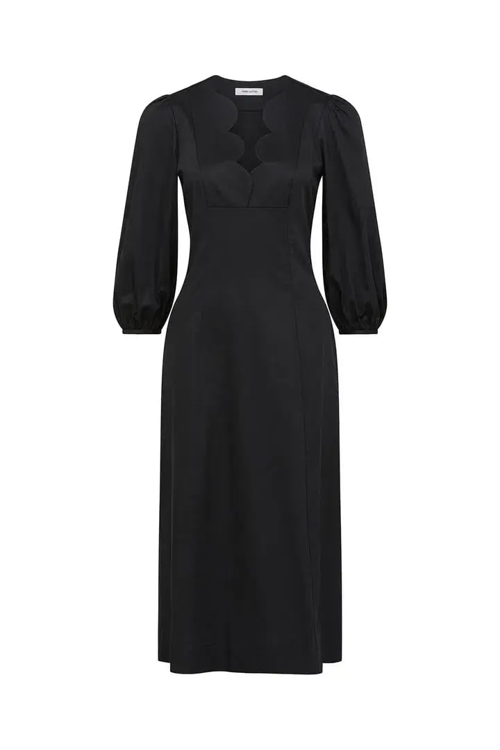 Perri Cutten Eloise Midi Dress Black Size AU 12 photo 5
