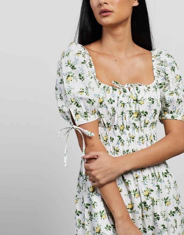 Faithfull the Brand Flora Midi Dress Bendita Floral Size 10 photo 2