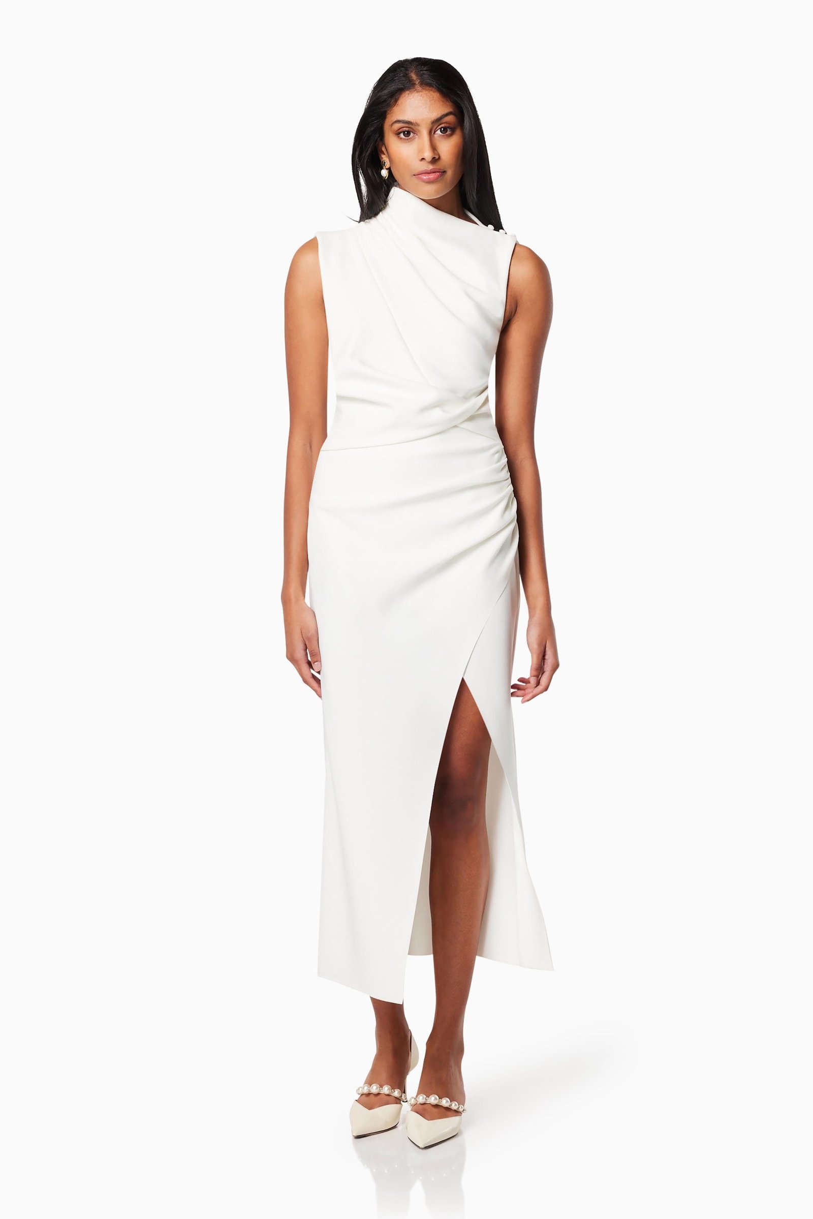 ELLIATT GENOA DRESS - WHITE photo 2
