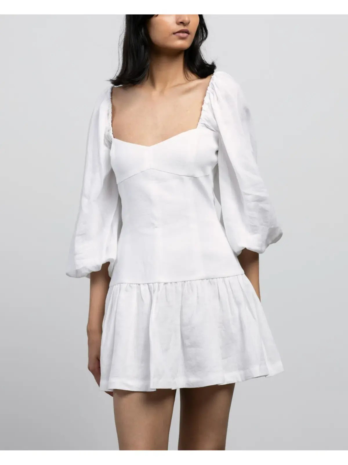Bec & Bridge Henriette Mini Dress in White Size AU 6 photo 2