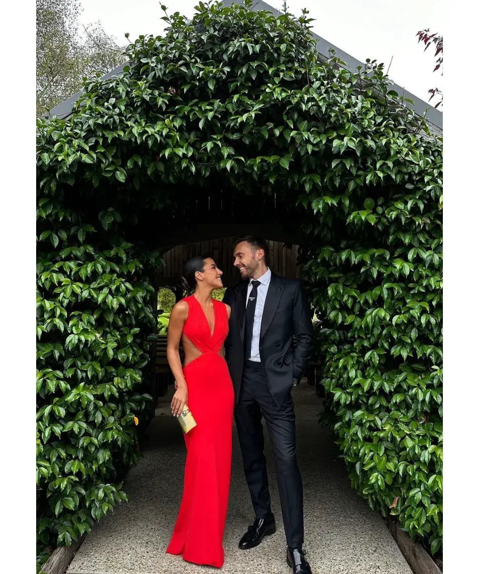 Effie Kats Valencia Gown Cherry Red Size S / AU 8 photo 4