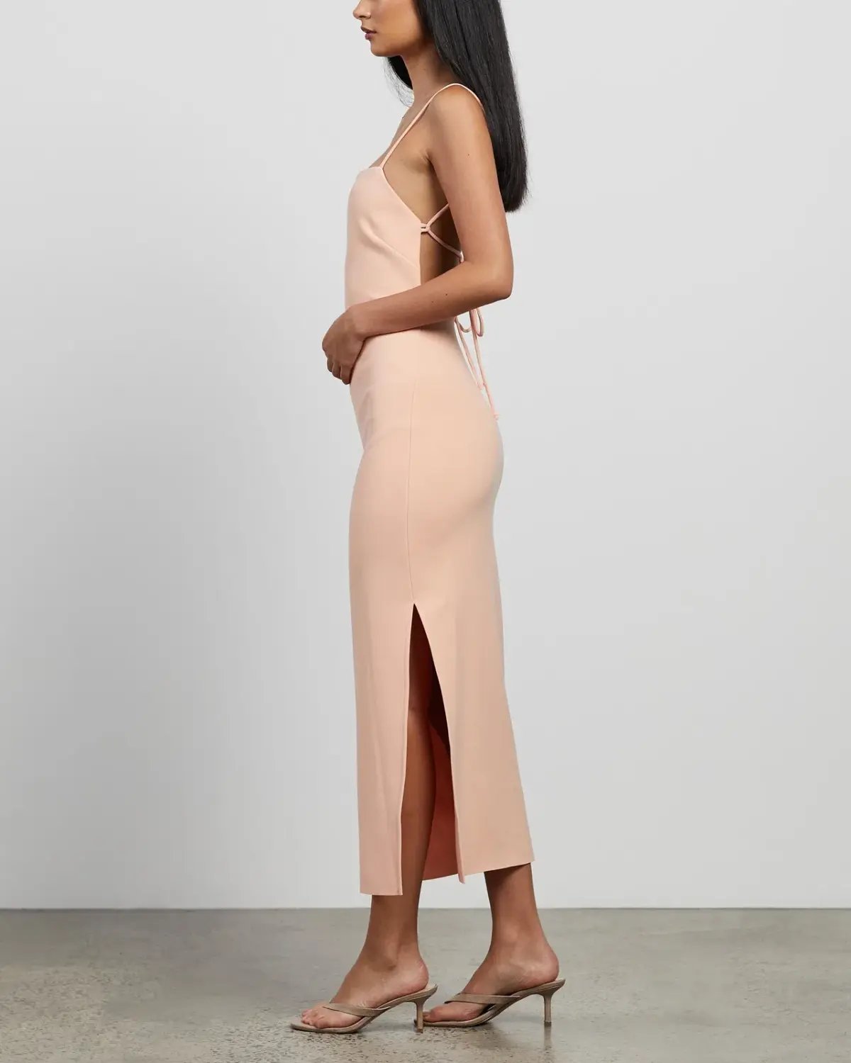 Bec & Bridge Maddison Midi Dress Peach Size 8 photo 2