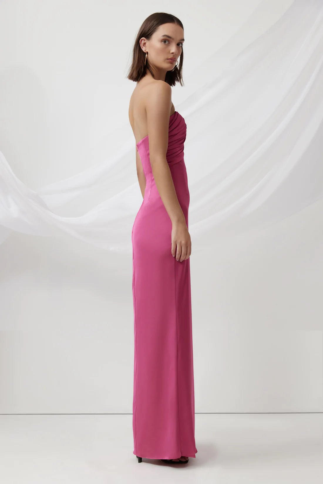 LEXI MAGNOLIA DRESS - MAGENTA photo 5