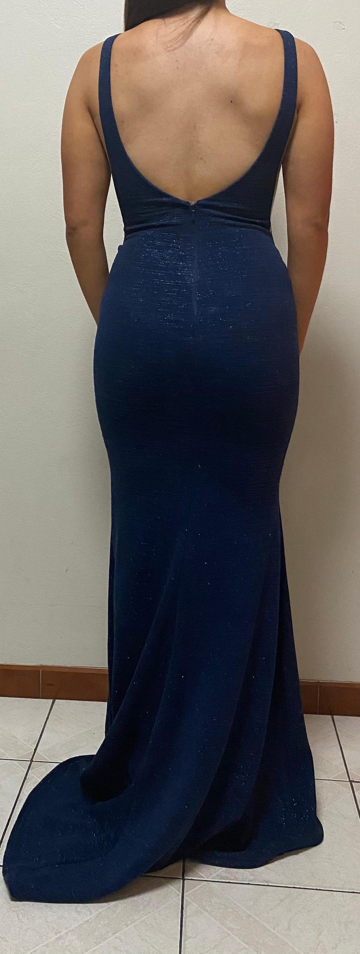 Portia and Scarlett 45089R Evening Dress Navy Size 8 photo 3