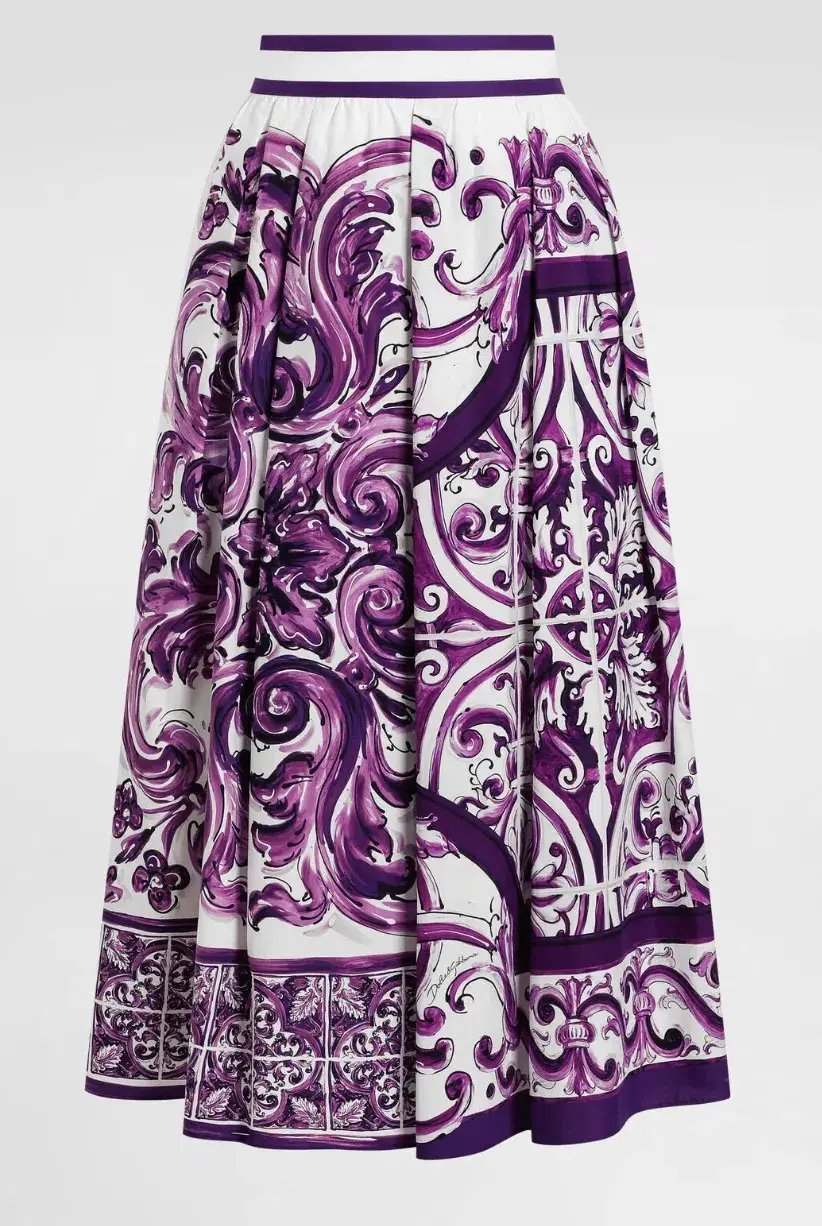 DOLCE & GABBANA Majolica print bustier and skirt (AU 6) photo 3