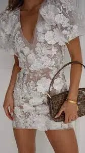 Elliat - Zayla Dress White - Size 12 photo 4
