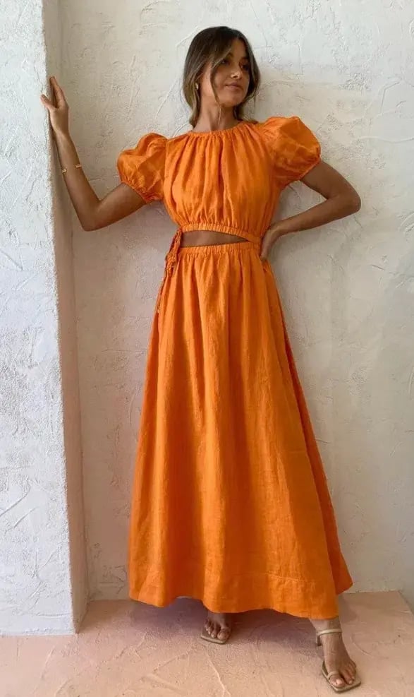 New Romantics Lavender Mist Maxi Dress Marigold Size 8 photo 2