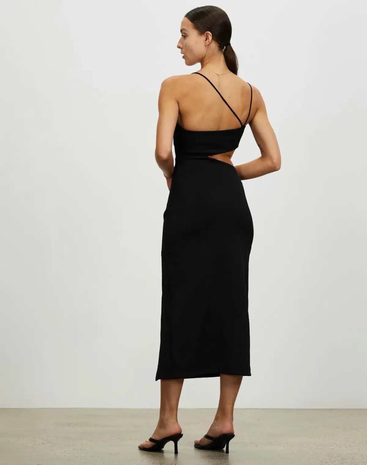Lover Royce Midi Dress Black Size 6 photo 2