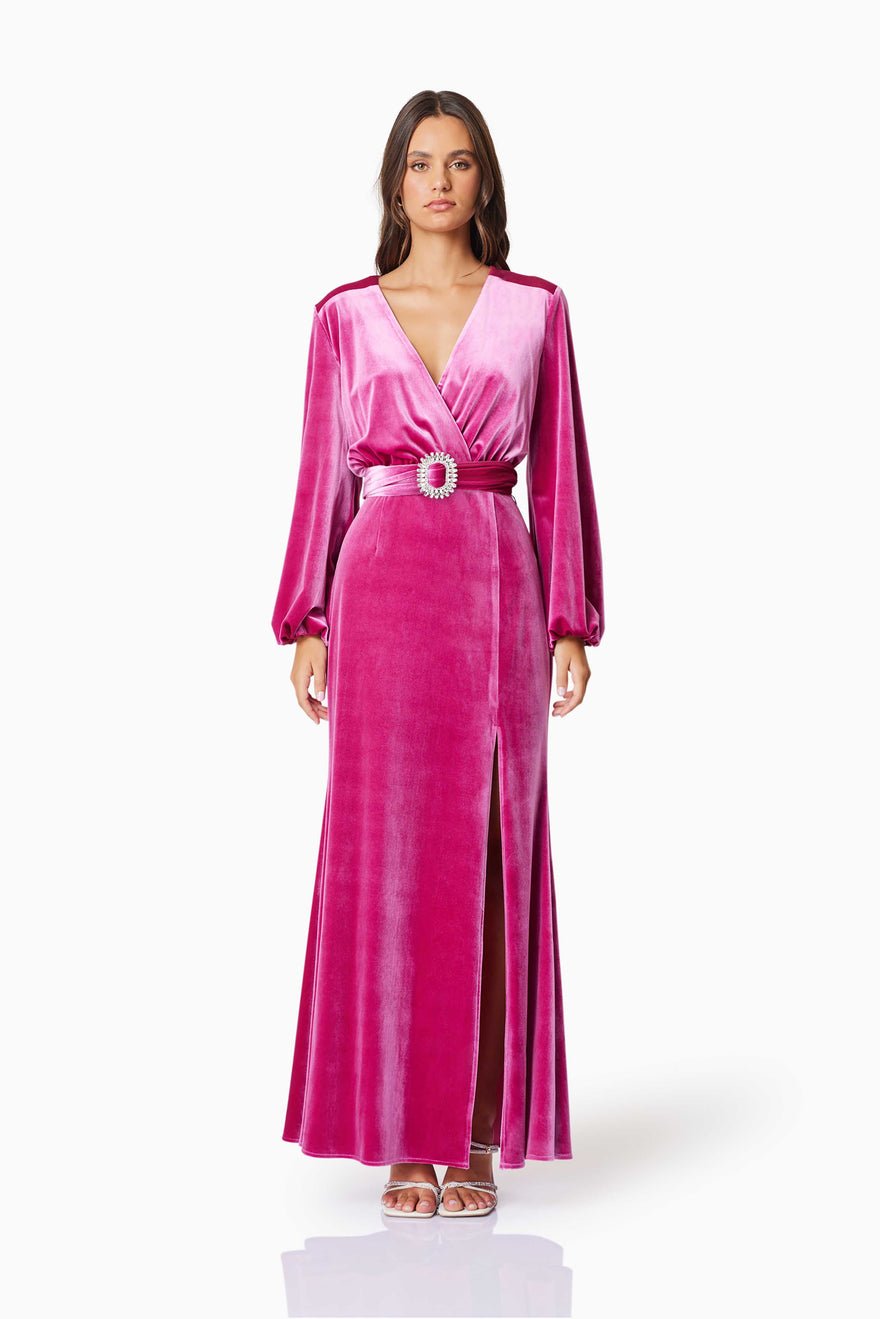 Elliatt Solene Maxi Dress - Cerise photo 3