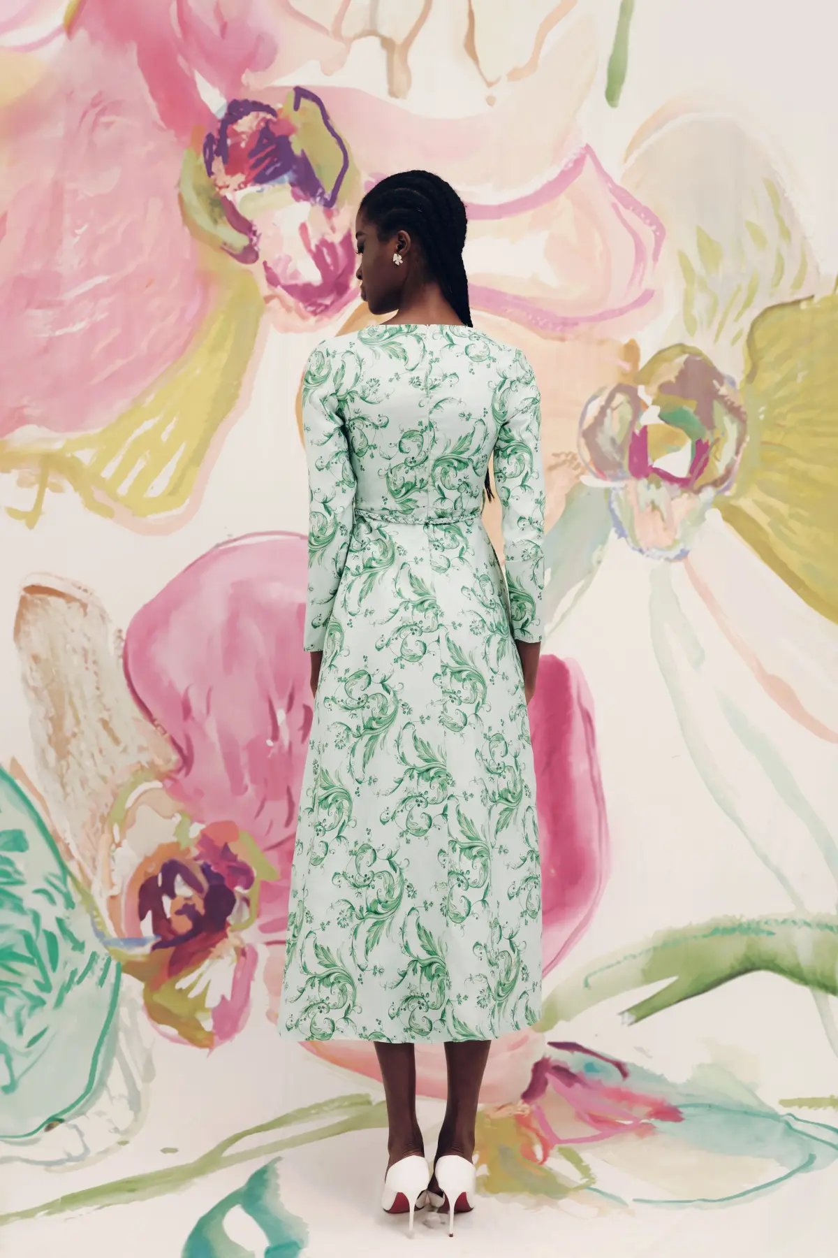 Justin Tong Eleanor Maxi Dress Green Size 8 photo 3