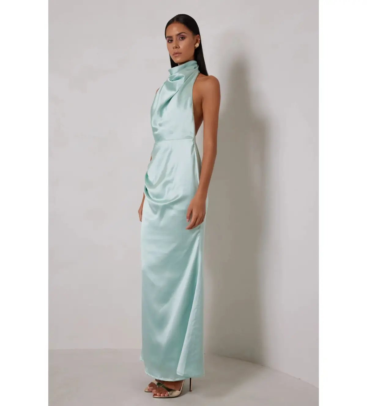 Elle Zeitoune Yvette Maxi Dress Spearmint Size 10 photo 4