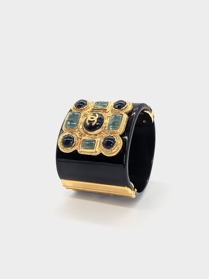 Chanel CC Gripoix Cuff Bracelet photo 2