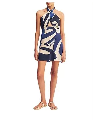 Shona Joy Edward Silk Halter Mini Dress Size 6/XS photo 6