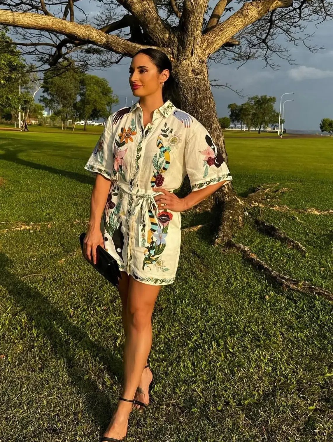 Alemais Meagan Mini Dress in White Size AU 10 photo 2