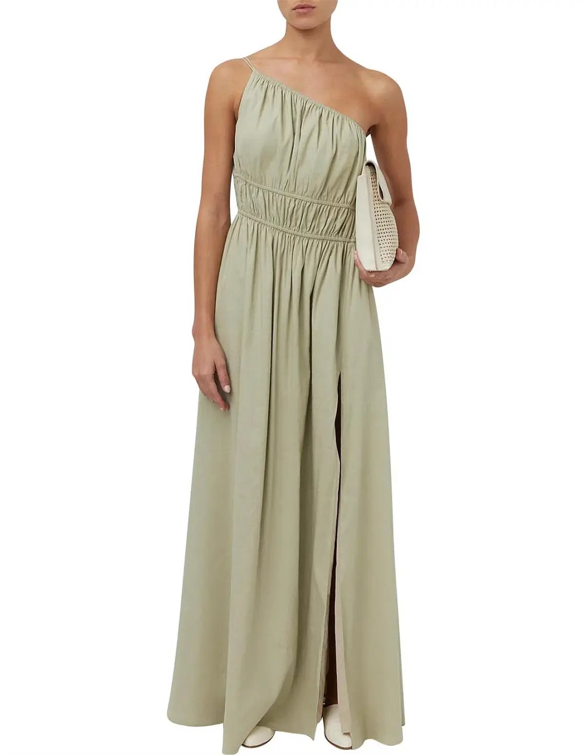 Camilla and Marc Sevilla Asymmetric Dress Oregano Green Size 14 photo 5