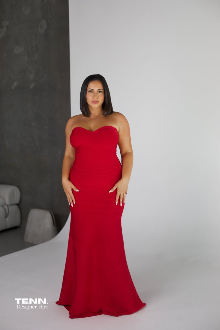 Hervé Léger Sara gown - Red photo 2